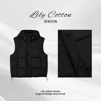 穿出层次感 云朵泡芙简约连帽时尚保暖坎肩叠穿马甲外套XR-263800