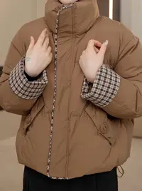 【高品质真羽绒】设计师新款高端定制羽绒服YJ3003