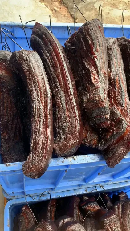 【直播间称重】黑山传统手工熏制黑猪肉烟熏老腊肉柏树丫烟熏腊肉