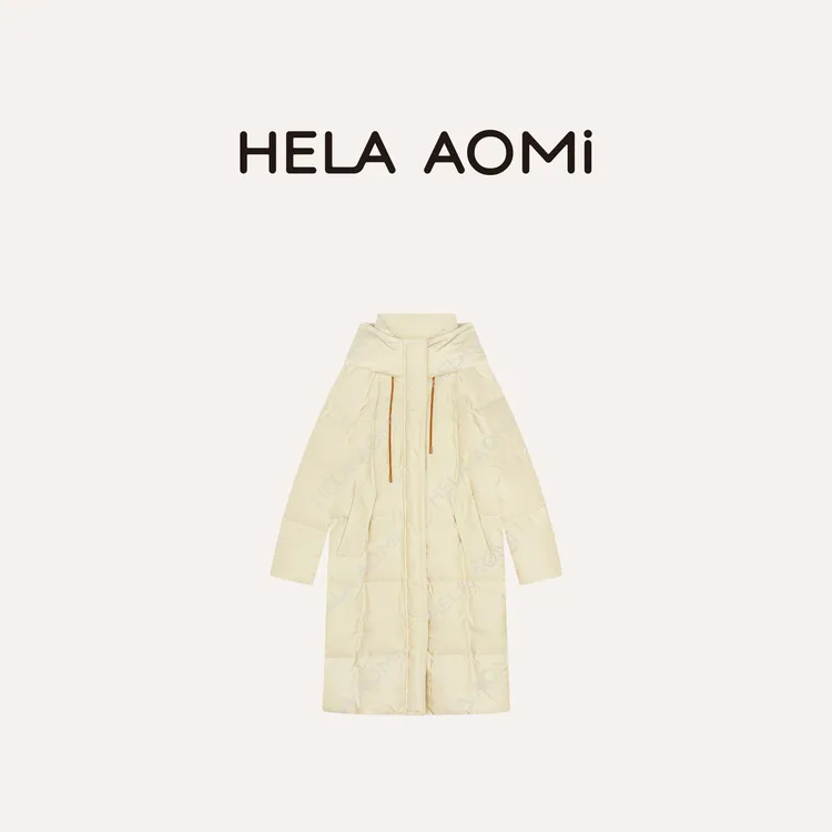 HELA AOMI “原单线.95波兰进口白鹅绒”抽绳连帽羽绒服CY5DN02100