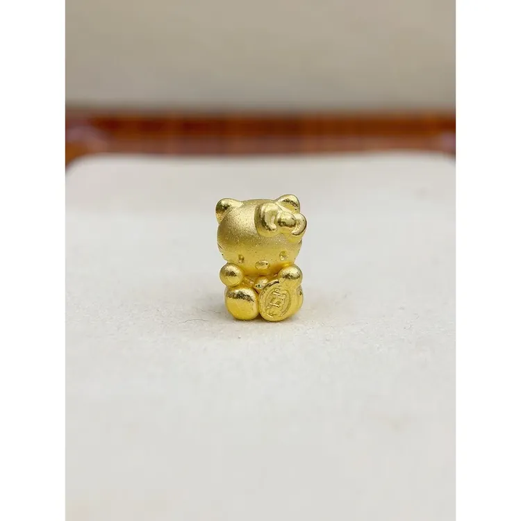 水贝黄金足金999素金招财kt猫DP1989