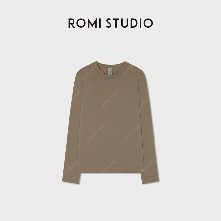 ROMI STUDIO“简约基础”环保针织正肩圆领长袖打底RWCSSY1959