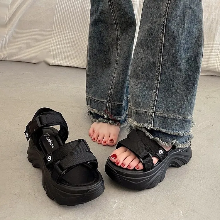 海边夏日潮流网红凉鞋女款舒适看球拖鞋莫奈风花园尤莱特超火