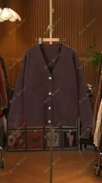 Q3329-A 新款入秋上衣长袖针织衫女2025年秋季新款显瘦气质减龄