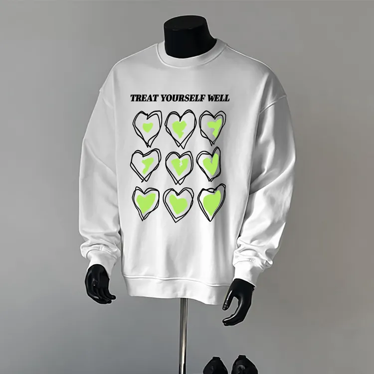 DeweLvum潮牌时尚圆领套头卫衣男加绒加厚保暖休闲百搭长袖上衣男