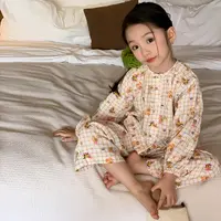 女童睡衣a类纯棉春秋款儿童家居服全棉女童家居服春秋51
