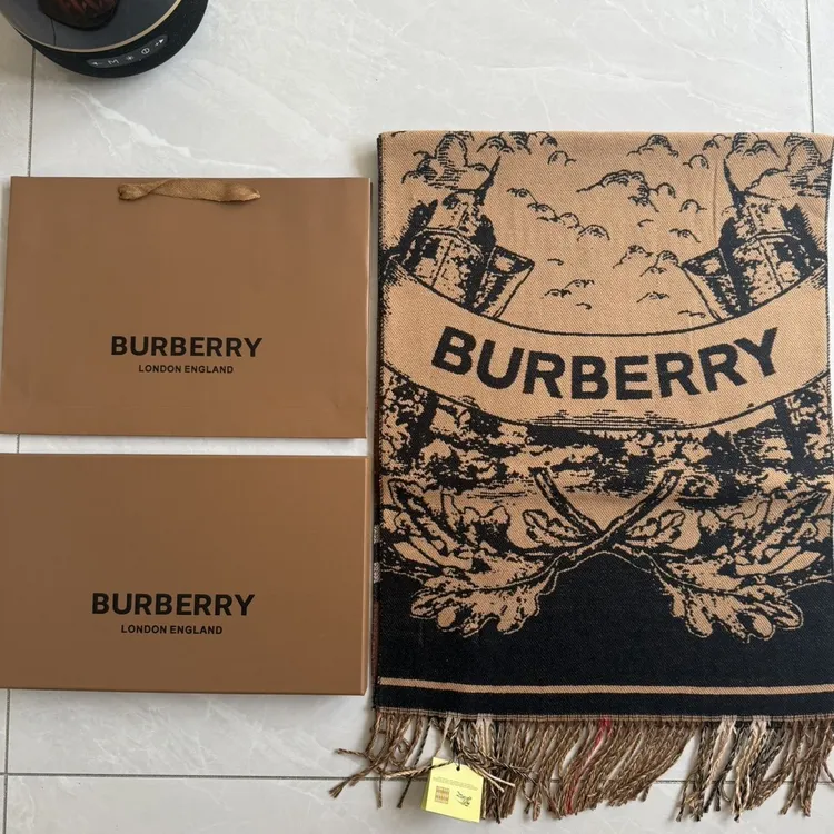 战马双面经典羊绒围巾秋冬季新款带标流苏加厚保暖披肩围脖格子