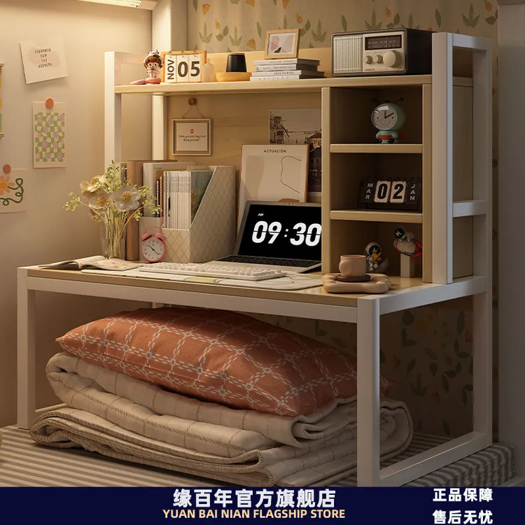 床上电脑桌大学生懒人书桌书架上下铺宿舍神器钢架床头笔记本桌子