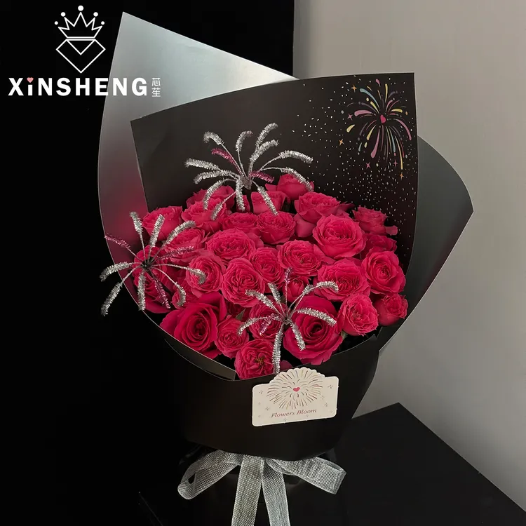 【十万】芯苼 原创浪漫花火·包装纸花店鲜花束精致包花纸礼物包装纸