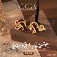  镀K金D3477法★【红烟花】秋冬OCGA 欧斯伽斯限定耳钉