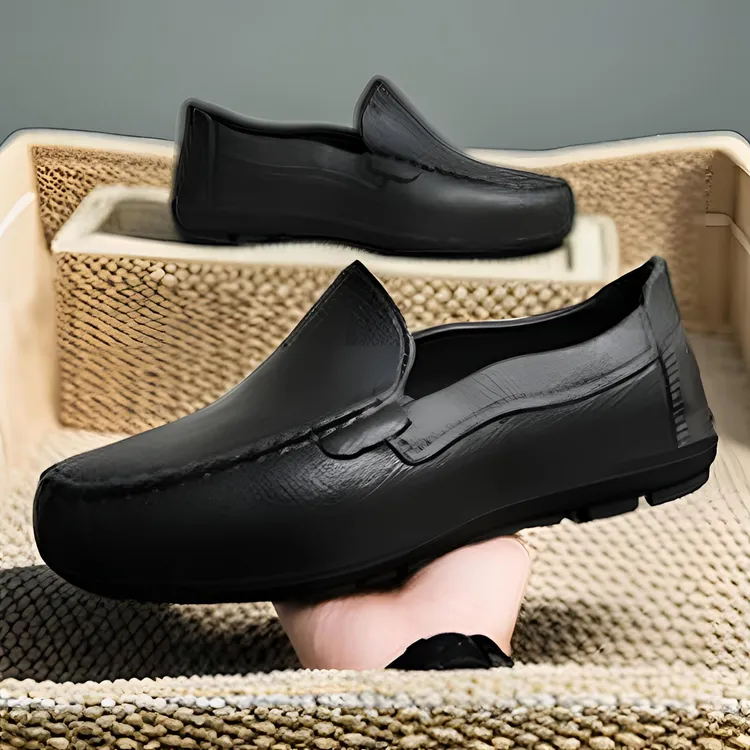 鞋子男款运动夏季大码小皮鞋男懒人一脚蹬开车鞋英伦潮流软底豆豆