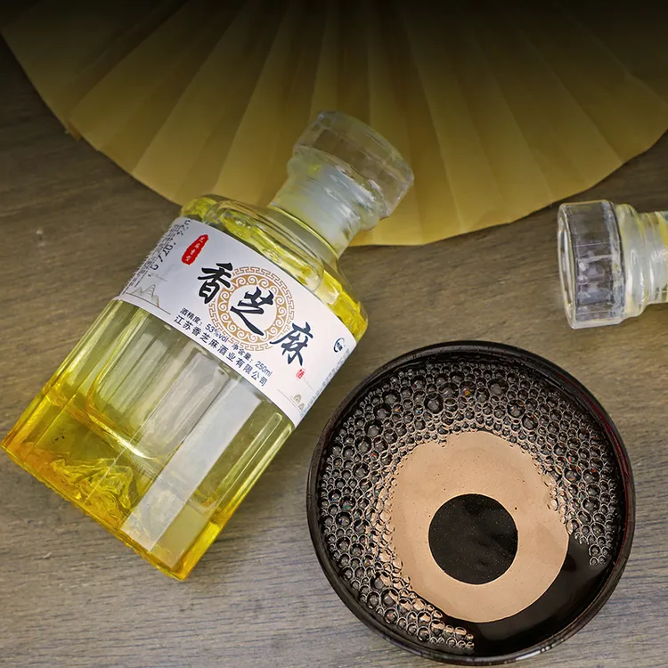 青岚酒磬53度芝麻香型白酒固态发酵纯粮酿造250毫升53%Vol250ml