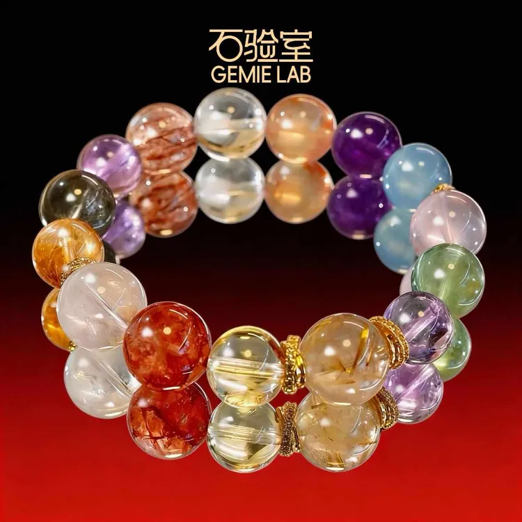 【万物生3.0】明星朱珠同款❗️高定多宝大满贯水晶手串多样性发一