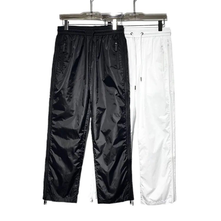 【奢潮定制】77587夏季九分裤男士时尚运动宽松黑色直筒速干裤