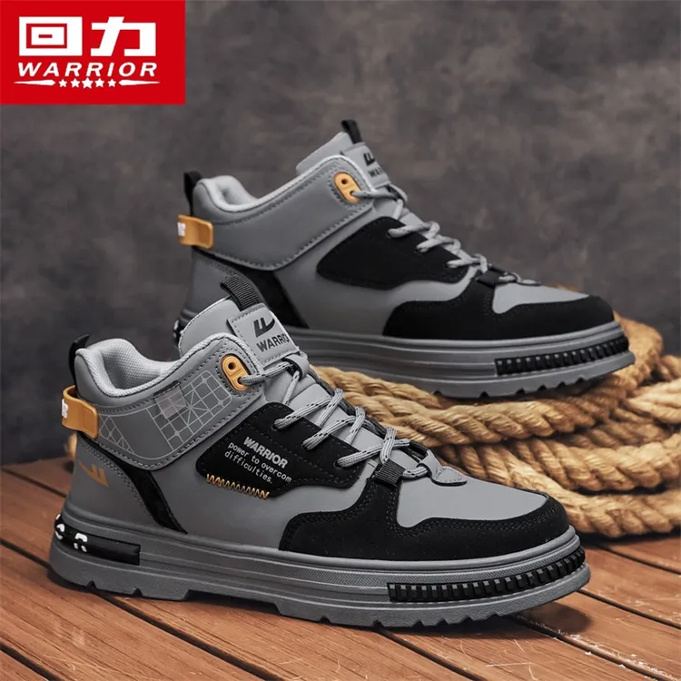 回力冬季新款马丁靴防滑耐磨运动百搭时尚休闲靴韩版潮流工装靴