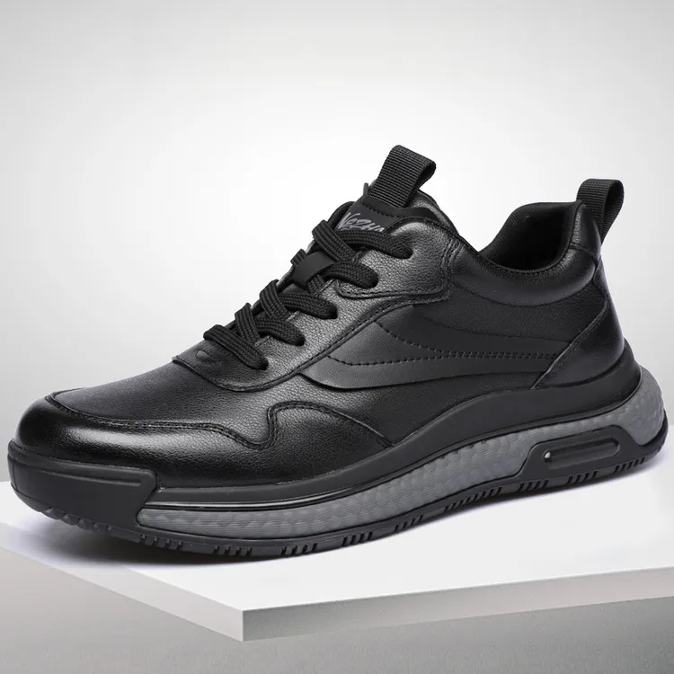 路易圣戈希运动鞋男士秋季低帮休闲鞋男款爆米花厚底老爹鞋增高