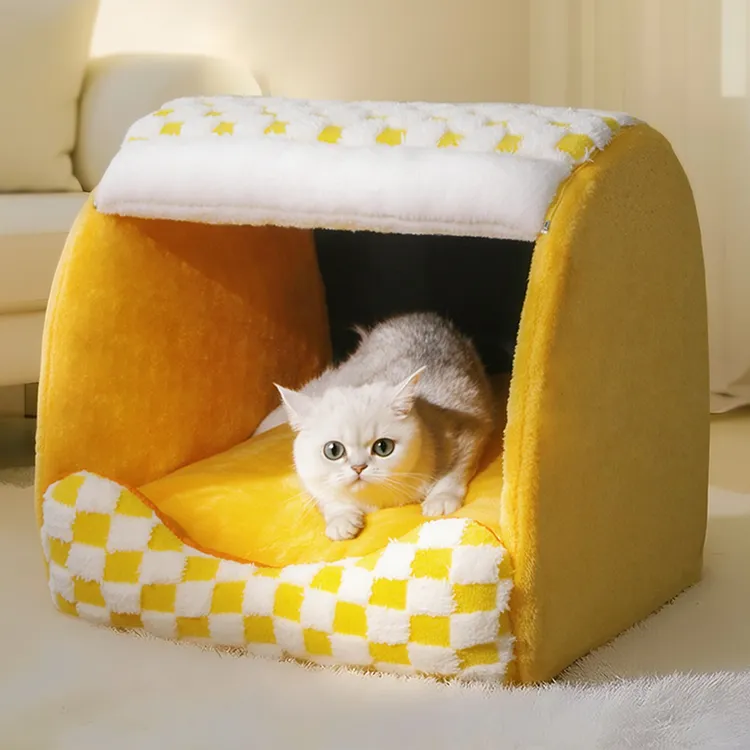 猫窝四季通用封闭式猫房子冬季帐篷猫屋冬天保暖安全感可拆洗狗窝