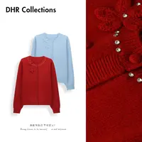 豆豆10【双生花】100%羊毛冬季保暖圆领针织衫百搭毛衣-570225DM