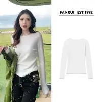 FANRUI/泛芮「糯言」100美丽诺羊毛密织高级感气质显瘦针织衫B17990