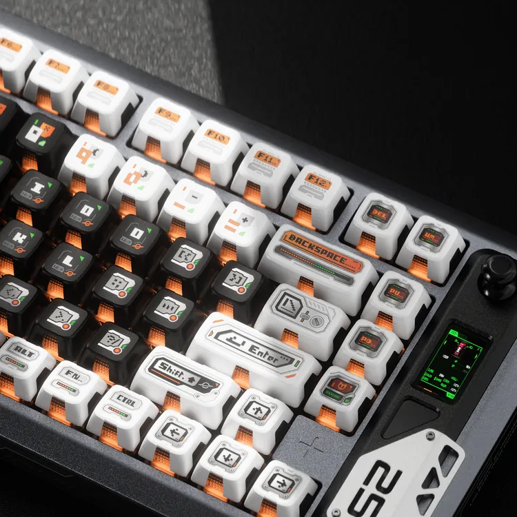 PIIFOX《幽灵骇客》【键帽】客制化PBT透明热升华透光高颜值键帽游戏