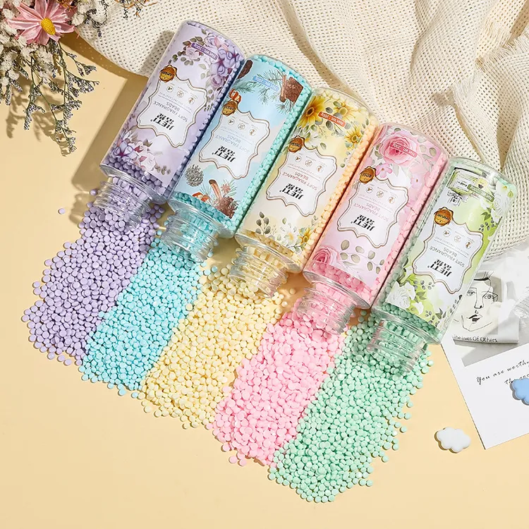 【持久留香】香港洁缇洗衣留香珠皱护衣固体颗粒香珠瓶装持久柔顺