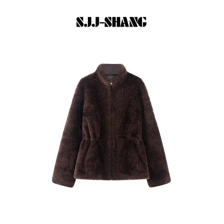 SJJ-SHANG【布朗尼】澳洲进口超细羊毛收腰显瘦外套q135861p