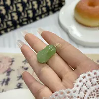 【凰一品】和田玉吊坠18k金