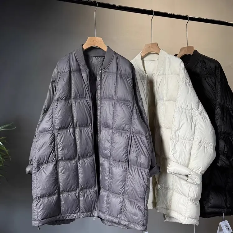 57836球领羽绒外套女中长款2025新款冬季高级感压线大码冬季潮