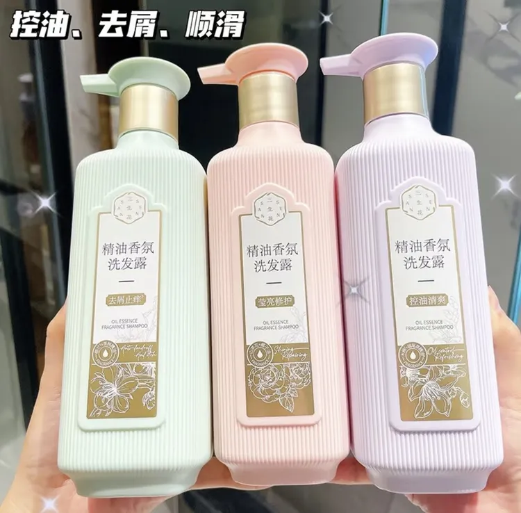 百雀羚三生花洗发水800ml精油香氛蓬松控油去屑止痒柔顺修护清洁