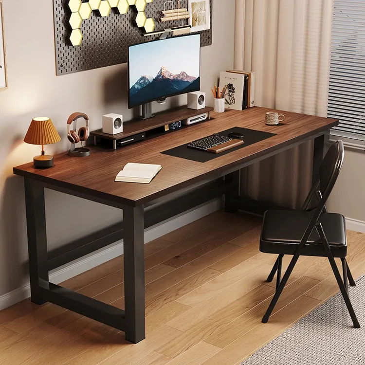 圆角设计办公电脑桌家用简约学生学习写字桌简易台式长条电竞桌子