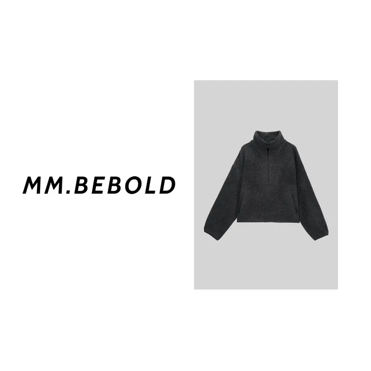 【妙姐精选】骄阳 御寒颗粒肌理宽松上衣XS8325