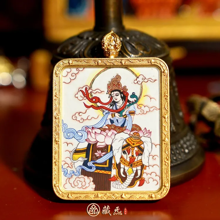 【龙/蛇/普贤菩萨】纯手绘汉地画风纯手绘普贤菩萨唐卡