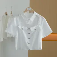 【半价q仓-唐长老自营】货号H1220女装新款短款百搭T恤HBL