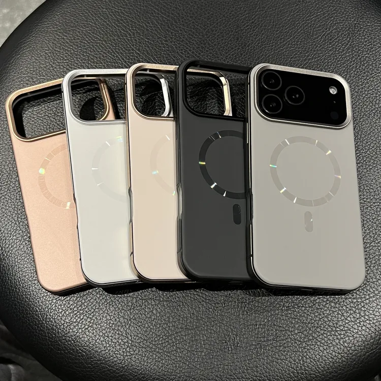 冰雾肤感磨砂磁吸防摔硬壳适用苹果iphone17promax手机壳15保护套