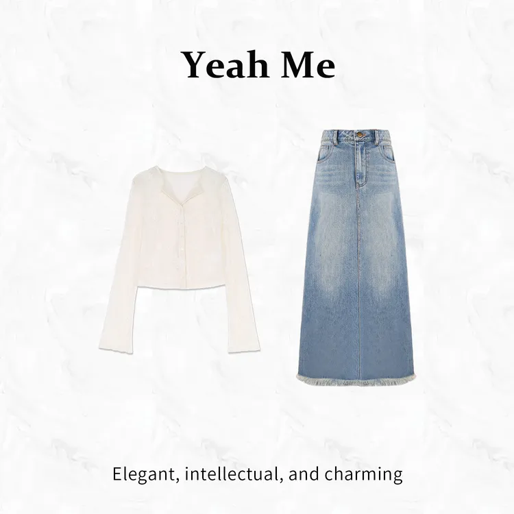 Yeah Me/也觅【南洋旧梦】秋季新品裙子套装学院风百搭套装时尚女装