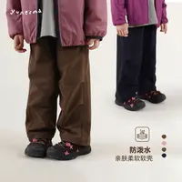 允儿妈女童秋季新款户外防风休闲裤儿童秋冬时尚直筒裤宝宝长裤潮