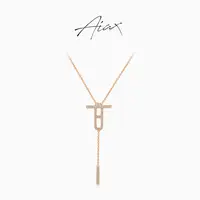AIAX 流光风 【秋上新】时尚经典百搭猪鼻子项链TSJ9571