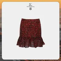 9月23日10:00新品 FORNI 迷离花影 法式浪漫荷叶边碎花雪纺连衣裙