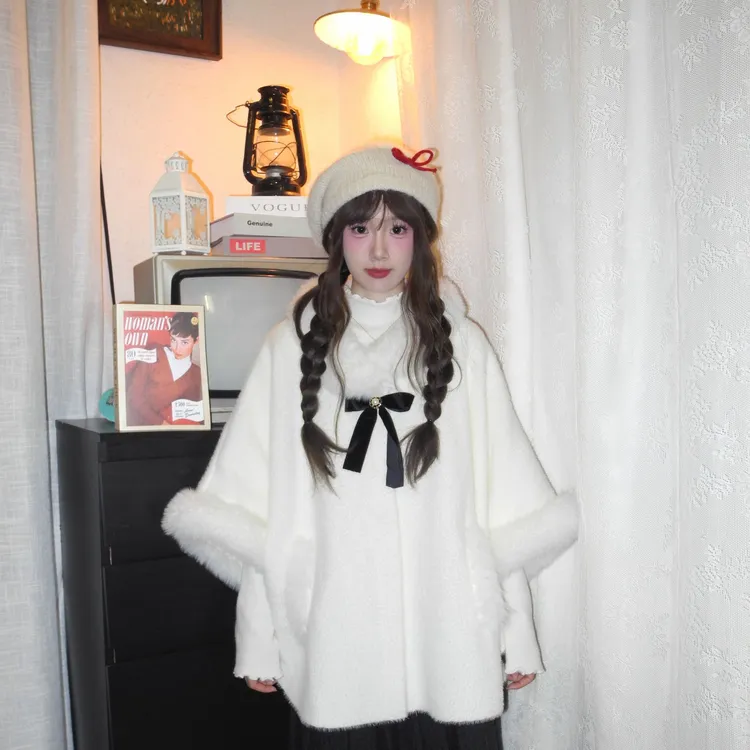 DD‘冰雪精灵’毛绒不起球外套