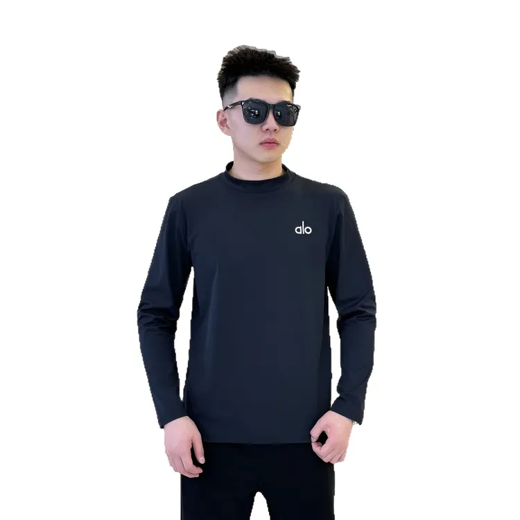 2025初秋新款al长袖时尚潮流宽松简约运动男vi拉链连帽卫衣