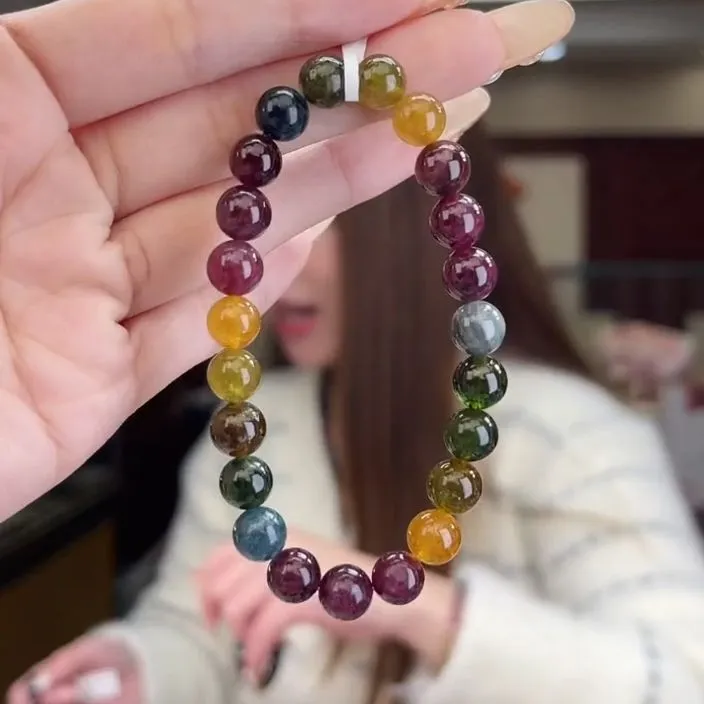 02610509碧玺/未镶嵌8mm+碧玺单圈多样性发货9