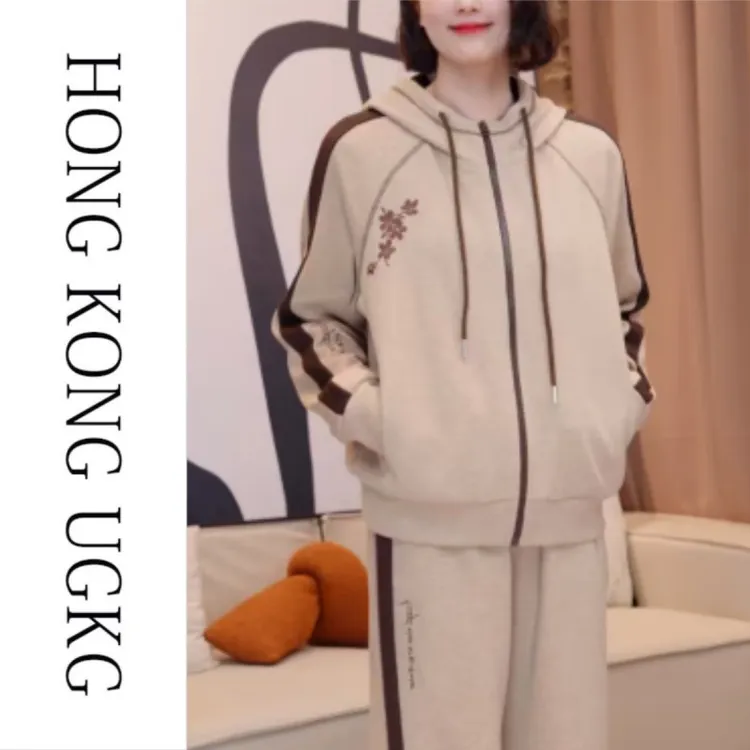 UGKG运动套装2025新款女秋贵夫人品牌卫衣两件套KJ-73253ZH083-1