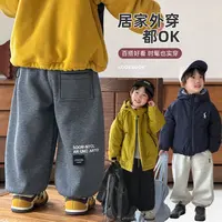 儿童加绒加厚裤子男童运动裤2025新款秋冬装BAO25138悠悠童话童装