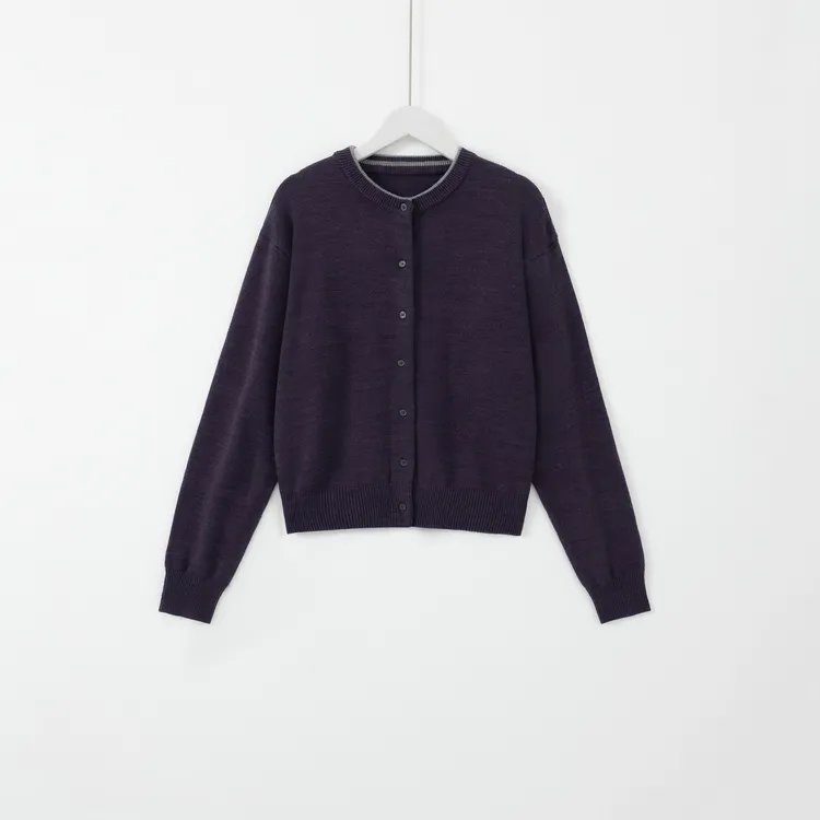 几里与麻 长袖针织时尚百搭简约针织上衣 衣长57 胸围108 2100842