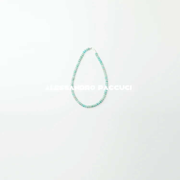 吊坠925银 AP洛哥51002EX【薄荷味】多巴胺规则感手工串珠时尚项链