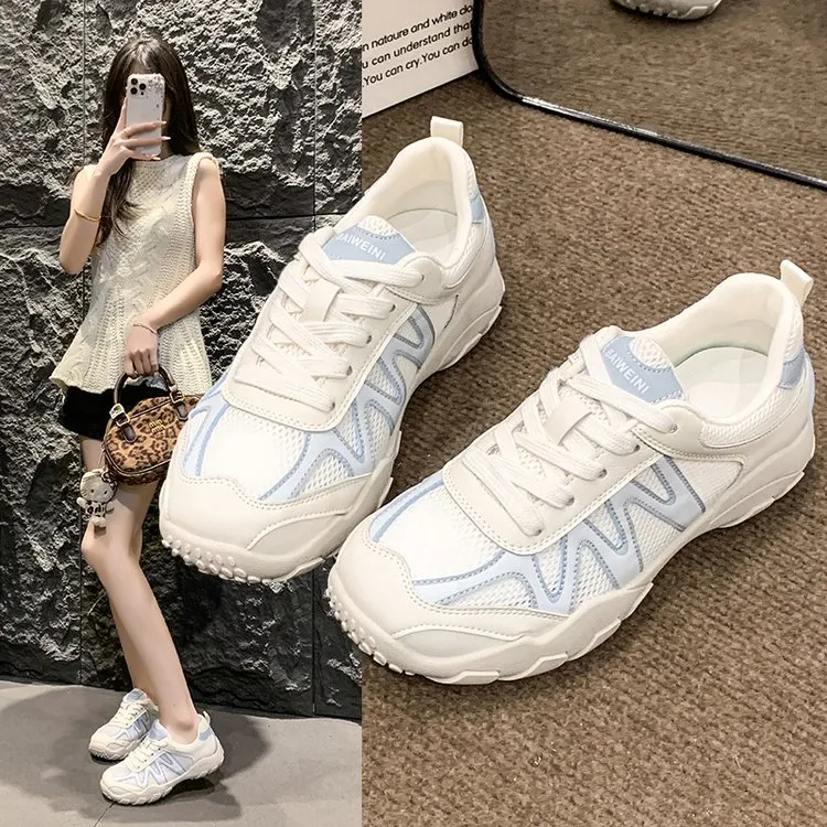 轻便夏季平底胶粘时尚休闲鞋运动鞋ins小白鞋女鞋