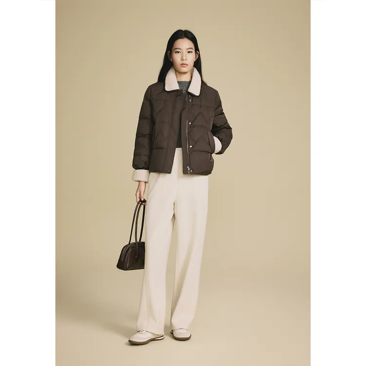 【蚕丝鸭绒】PSALTER/诗篇25冬季时尚拼接加厚保暖鸭绒服6C65508103