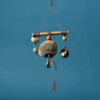 印尼黑果夹治愈系风铃挂饰车挂