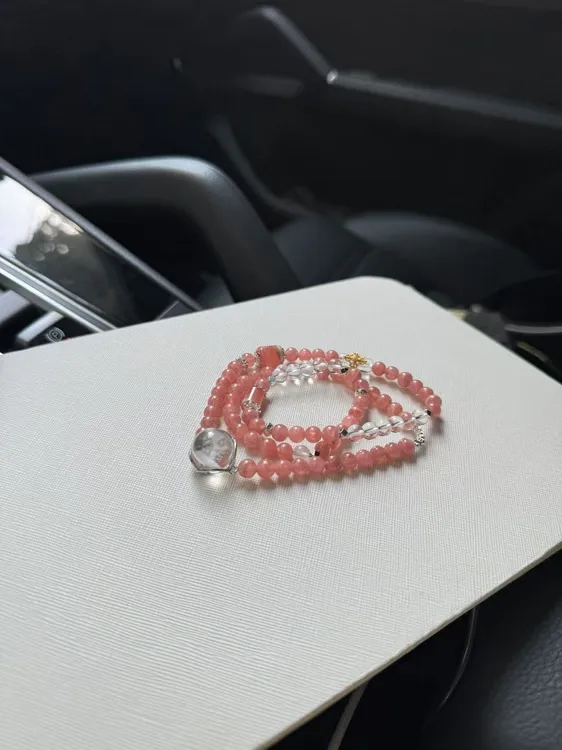 【莹莹专属】天然红纹三圈手串M4746