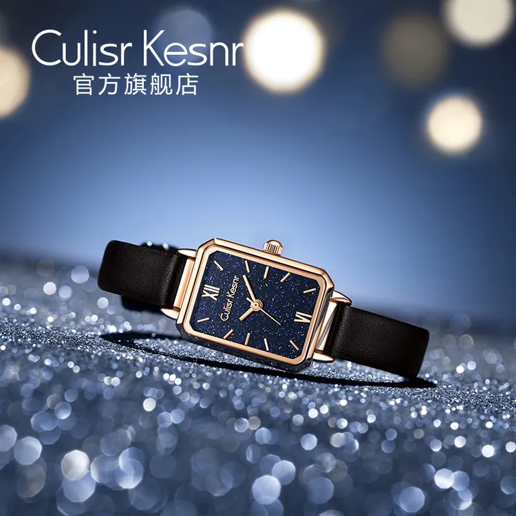 手表女时尚小方型简约气质小表盘防水女士腕表送女友2025新款